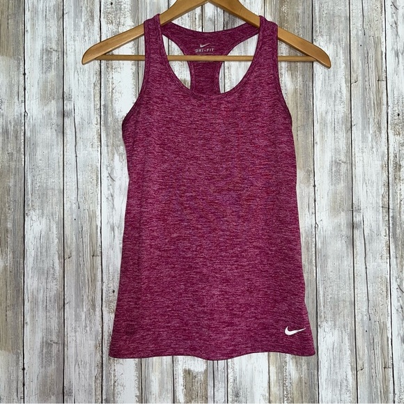 Nike Heathered Magenta Tank - Picture 1 of 5